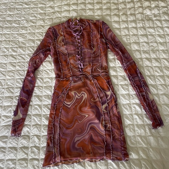 House of CB Dylan swirl laced mini dress - Picture 6 of 13